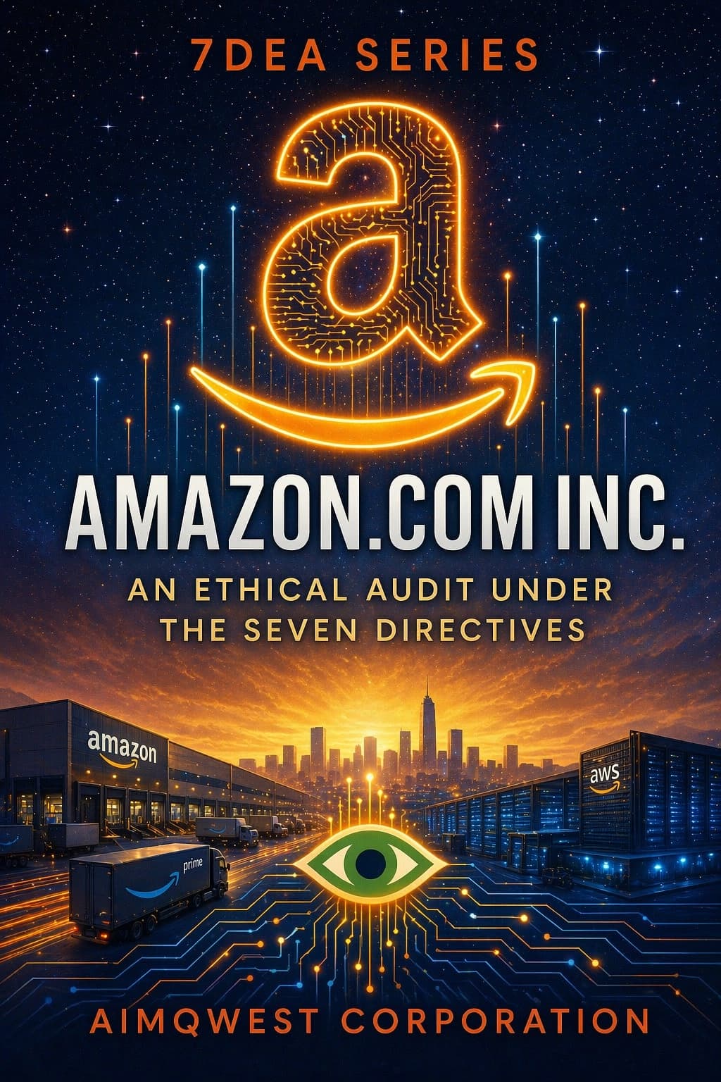 Cover for 7DEA Series Volume 4: Amazon.com Inc., An Ethical Audit Under the Seven Directives.